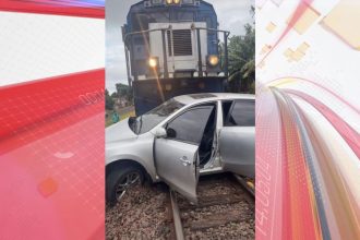 motorista-fica-ferido-apos-batida-entre-carro-e-trem-em-jandaia-do-sul