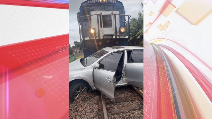 motorista-fica-ferido-apos-batida-entre-carro-e-trem-em-jandaia-do-sul