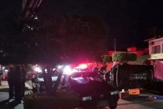 carro-capota-e-deixa-motorista-ferido-na-vila-machadinho,-em-presidente-prudente
